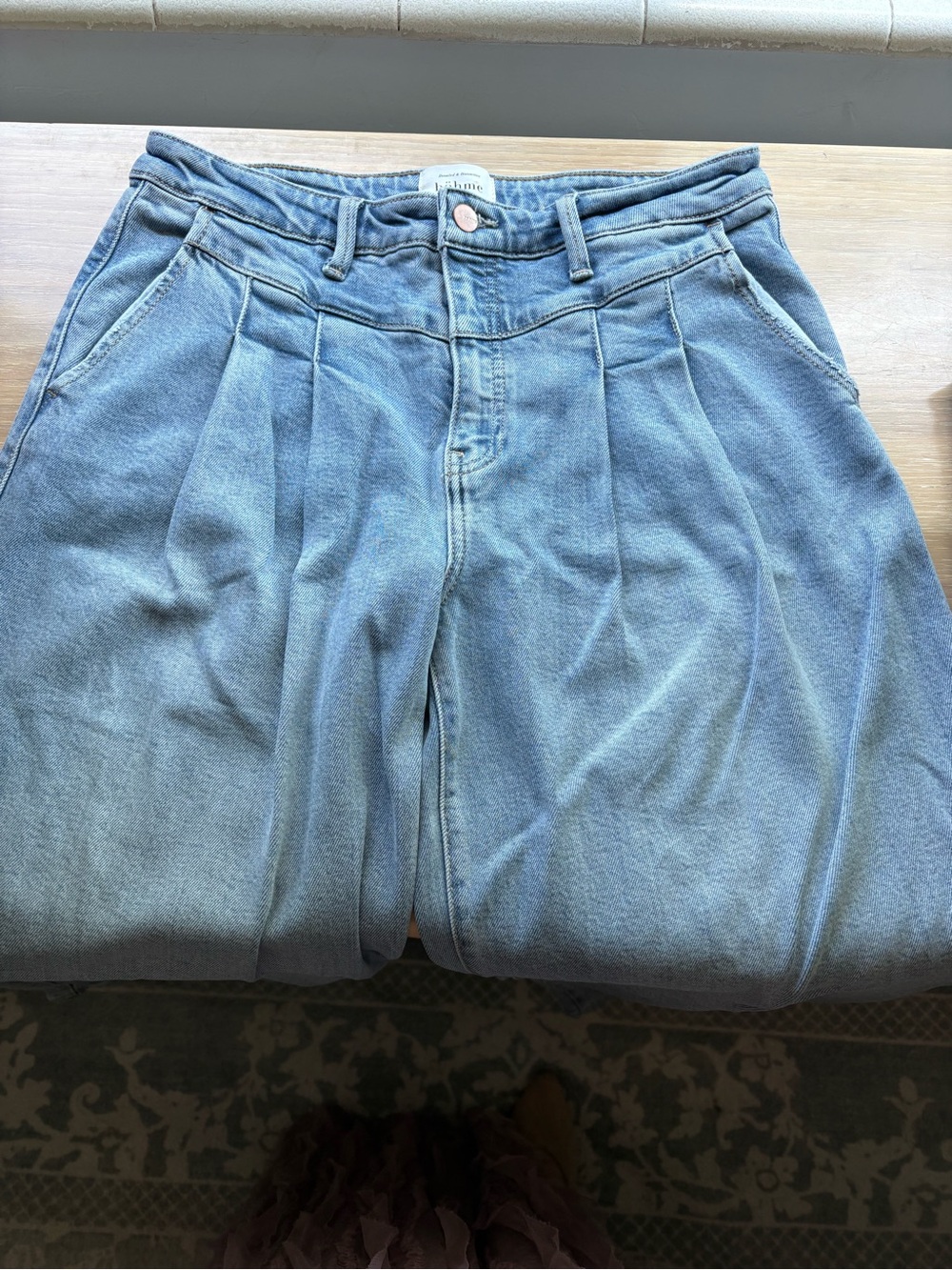 Bohme Stella Pleated Baggy Jeans - Picture 2 of 6